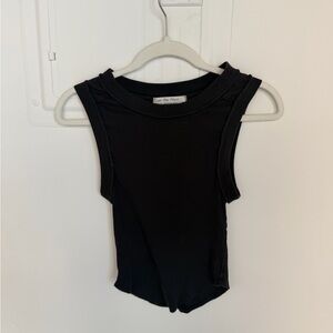 We The Free Black Sleeveless Muscle Tee